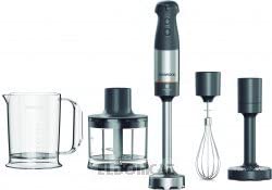 Kenwood Batidora de Mano Triblade XL Antisalpicaduras, Picadora de 500 ml, Accesorio Batidor y para Puré de Metal y Vaso de Plástico sin BPA, Apta para el Lavavajillas, HBM60.307GY, 1000W, Gris