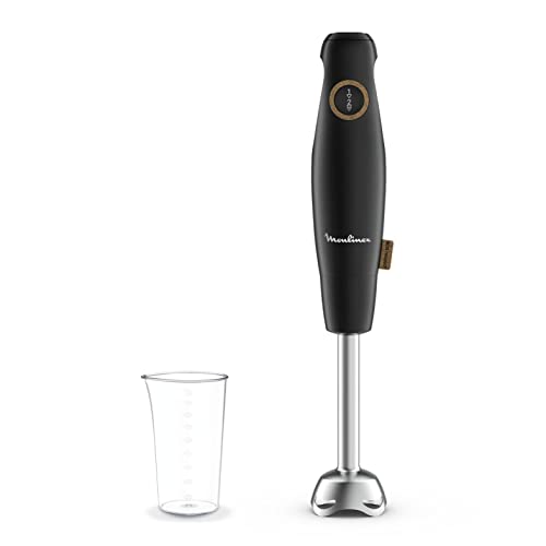 Moulinex batidora Hand Blender Eco Respect DD46E8 - Batidora de mano eco de 600 W fabricada en Francia, 2 velocidades, mango ergonómico y de fácil agarre, anti-salpicaduras, 51% de plástico reciclado