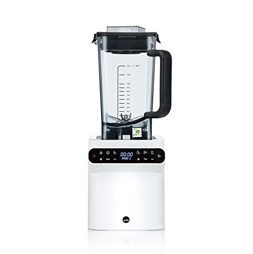 Wilfa POWERFUEL Digital Batidora de vaso - Potente motor de 1680 vatios con una capacidad de 1,5 litros, blanca mate