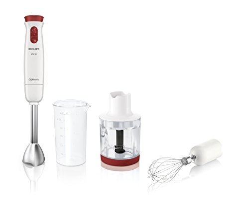 Philips Daily HR1625/00 - Batidora de Mano, 650w, Picador, Levanta Claras, Jarra de 0.5 L, Varilla Metálica, Color Blanco