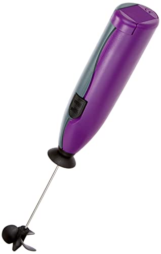 Fackelmann Batidor de Aspas Turbo Food&More en Polipropileno, Abs y Acero Inoxidable, Morado, Gris e Inox, 19.5x3.5x2.5 cm