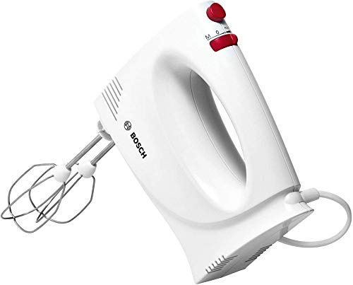 Bosch MFQP1000 - Batidora (Batidora de mano, Rojo, Blanco, Mezcla, Botones, Giratorio, De plástico, 300 W)