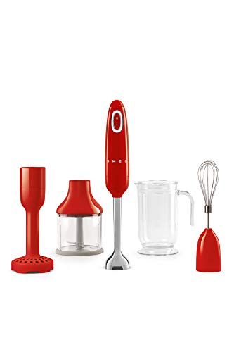 SMEG Batidora de Mano HBF02RDEU, 700 W, De plástico, Rojo