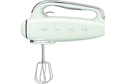 Smeg HANDMIXER Green HMF01PGEU Batidoras de Mano y de Vaso, 250 W, No Aplica, 9 Velocidades, Multicolor