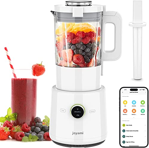 joyami Batidora de Vaso Smoothie Blender - Licuadoras para Zumos Batidos Smart Batidora para Bebidas Frías y Calientes 1,6L con 9 Velocidades Ajustables, Aplicación Wi-Fi, Control Manual, Autolimpieza