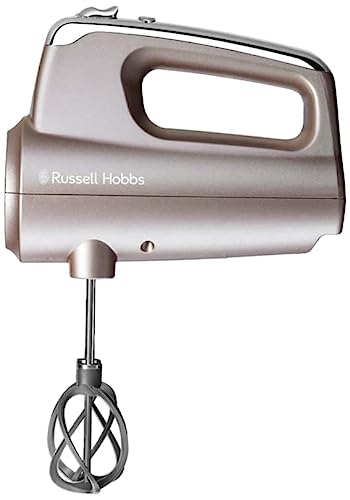 Russell Hobbs Batidora Amasadora Swirl Smoky Quartz - Batidora Varillas, 2 Varillas Batidoras, 2 Ganchos para Masa, 5 Velocidades, Función Turbo, Accesorios Aptos para Lavavajillas - 25892-56