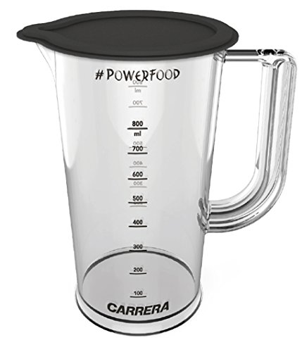 CARRERA Vaso medidor con tapa con cierre, para batidora de mano, plástico (sin BPA), 800 ml