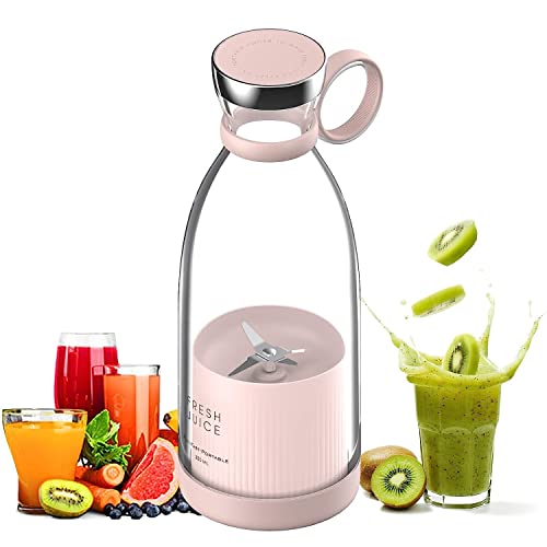 Batidora Licuadora Portátil Fresh Juice, 350ML Batidora Portátil Batidos, Batidora Smoothie Botella Batidora Portatil, Blender Mezcladora Personal Para Smoothie o Batidos, Mezcladora Person