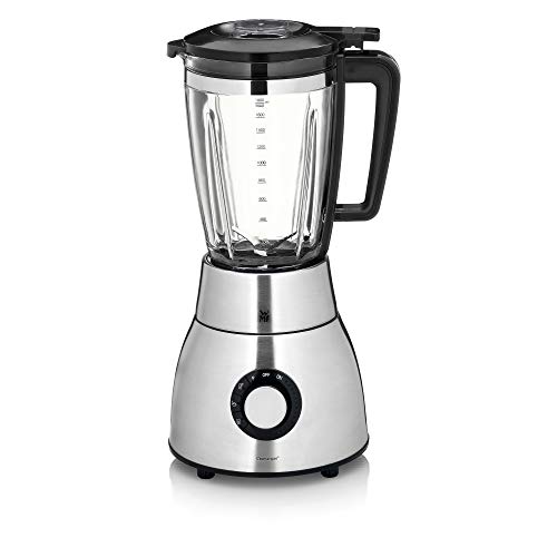 WMF Kult Pro - Batidora de vaso (25.000 rpm, 1400 W, recipiente de cristal de 1,8 L, batidora de alto rendimiento, función de batido, picado de hielo y función de intervalo)