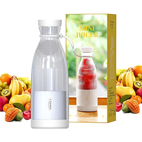 NAVESO Batidora Portátil Fresh Juice, 350ML Mini Licuadora Portátil, Frutas Smoothie Blender, Mezcladora Personal USB Eléctrica Para Smoothie o Batidos Licuadora